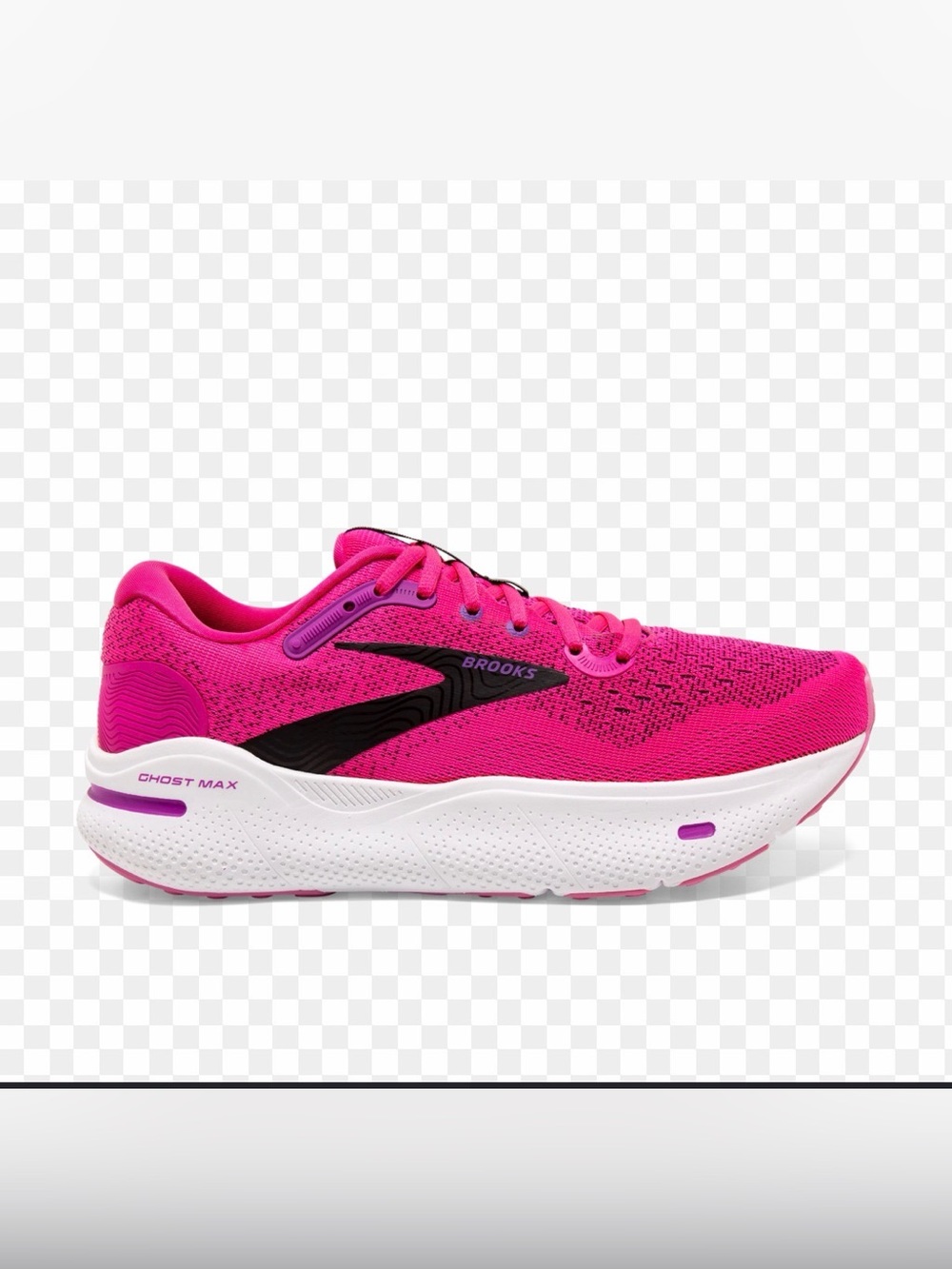 Brooks Ghost Max Women's Running Shoe - Hot Pink & Black